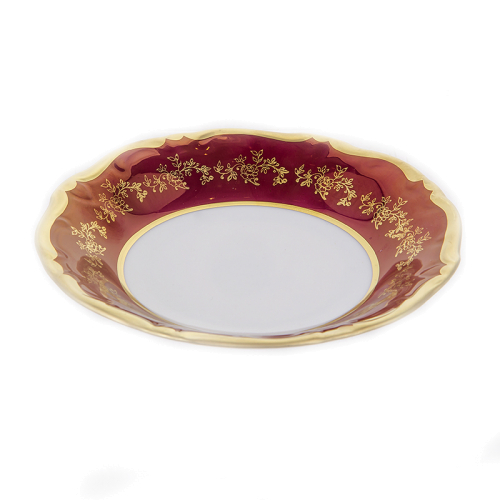Набор розеток 8 см 6 шт "Барокко Красный" Bavarian Porcelain (Бавария) Германия Набор розеток 8 см 6 шт "Барокко Красный" Bavarian Porcelain (Бавария) Германия