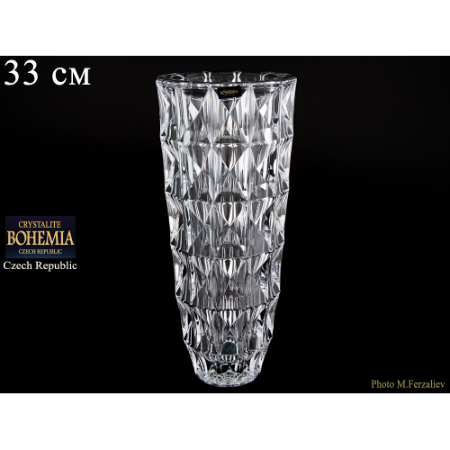 Ваза для цветов 33 см "DIAMOND" Crystalite Bohemia (Кристалайт Богемия) Чехия Ваза для цветов 33 см "DIAMOND" Crystalite Bohemia (Кристалайт Богемия) Чехия