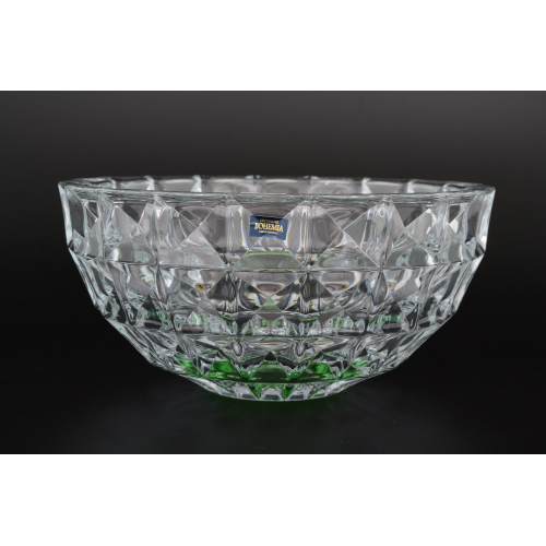 Фруктовница 28 см (зеленая) "DIAMOND" Crystalite Bohemia (Кристалайт Богемия) Чехия Фруктовница 28 см (зеленая) "DIAMOND" Crystalite Bohemia (Кристалайт Богемия) Чехия
