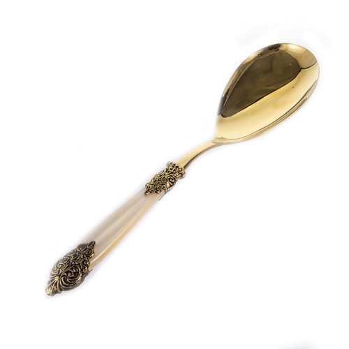 Ложка для риса "Versaille Antique Gold Champagne Gold" Domus (Домус) Италия Ложка для риса "Versaille Antique Gold Champagne Gold" Domus (Домус) Италия