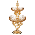 Горка-фруктовница 2-х ярусная высота 68 см, диаметр 35*25 см "Rosaperla" Rosaperla (Розаперла) Италия
