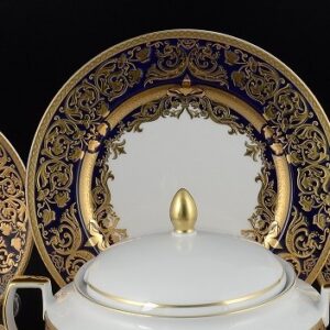 Набор тарелок из 18 шт "Natalia Cobalt Gold" Falken Porsellan