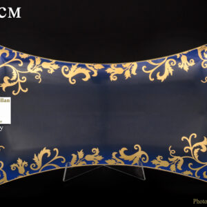 Блюдо прямоугольное в виде бантика 45 см "Tosca Blueshade Gold" Falken Porsellan