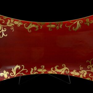Блюдо прямоугольное 45 см "Tosca Bordeaux Gold" Falken Porsellan