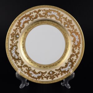 Набор тарелок 21 см 6 шт " Alena 3D Cream Gold Constanza" Falken Porsellan
