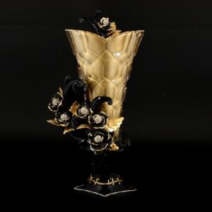 Ваза для цветов "Cevik Group Gold" Черные Маргаритки