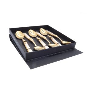 Набор десертных ложек 6 шт "Capri Gold/Champagne Gold" Domus (Домус)