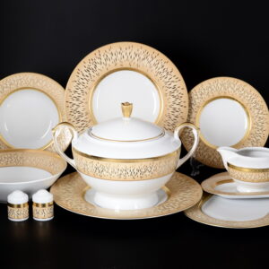 Столовый сервиз на 6 перс. 27 пред. "Rialto Creme Gold" Falken Porsellan
