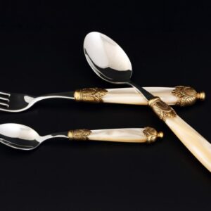 Набор столовых приборов на 12 перс. 36 пред. "Siena Antique Gold /Champagne Steel" Domus (Домус)