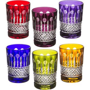 Набор стопок 100 мл из 6 шт "Julia Color" Crystal Julia