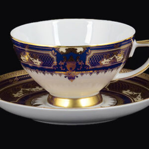 Набор чайных пар на 6 перс. 12 пред. "Donna Cobalt Gold" Falken Porsellan